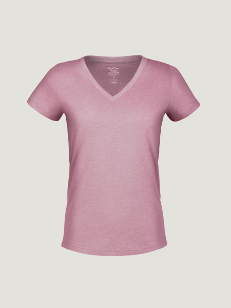 Women's Chalk Pink V-Necks | Fresh Clean Threads